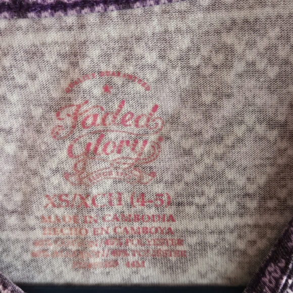 Adorable Purple Quarter Sleeve Dress Sz xs 4-5 by Faded Glory - Picture 2 of 4